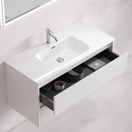 Тумба под раковину Sancos Libra LB120-1W 120х50 подвесная цвет белый